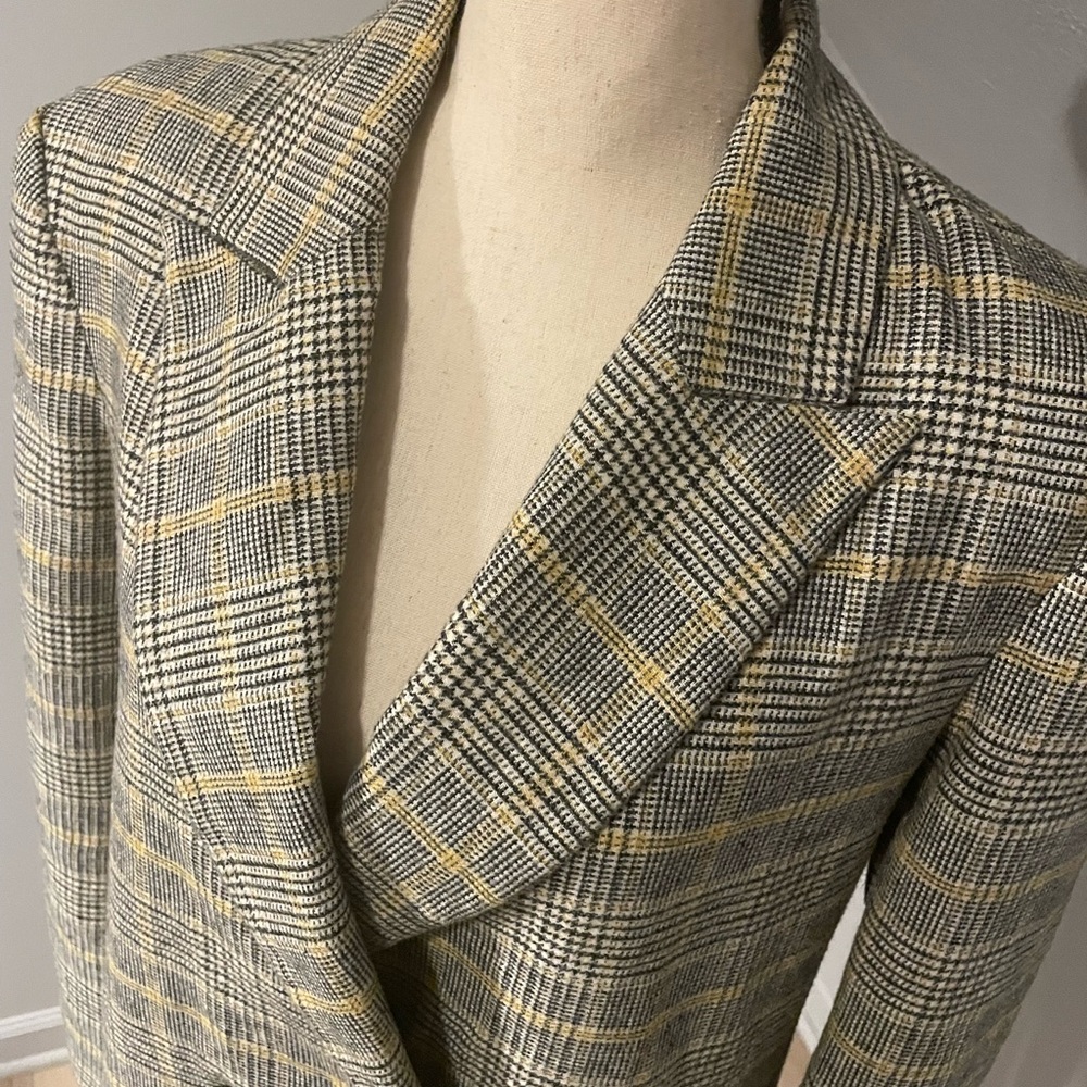 Zara Basic Outerwear Long Double Breasted Coat Si… - image 4